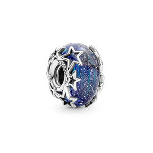 Copper Starry Moon Pendant DIY Astronaut Charm Beads