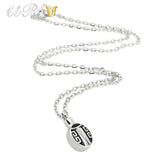 316L Stainless Steel Oval Cremation Jewelry Necklace Pendant