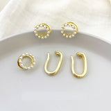 Pearl Ear Bone Clip for Non-Pierced Ears - DIY Earring Material