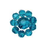Retro Hand-Woven Glass Crystal Ball Flower Earrings Patch DIY Jewelry