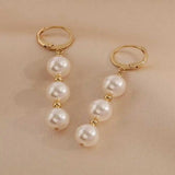 8MM Shell Pearl Earrings 18K Thanksgiving Gift Wedding Hook