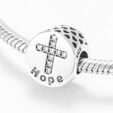 925 Silver Beads Seven Virtues Bible Charm Fits European Bracelets