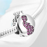 925 Silver Pregnant Mother Angel Baby Charm Beads