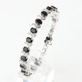 Cubic Zirconia Charm Bangle Bracelet for Women