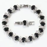 Cubic Zirconia Charm Bangle Bracelet for Women