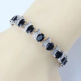 Cubic Zirconia Charm Bangle Bracelet for Women