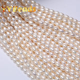 Natural Freshwater Pearls Rice Shape Loose Beads for DIY Jewelry