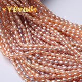 Natural Freshwater Pearls Rice Shape Loose Beads for DIY Jewelry