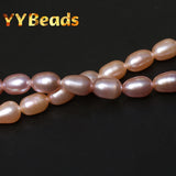Natural Freshwater Pearls Rice Shape Loose Beads for DIY Jewelry