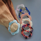 Colorful Silk Scarf Buckle Flower for Scarf Gift for Women