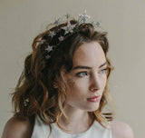 Crystal Star Wedding Crown For Bride Headpiece Rhinestone Hair Accessories