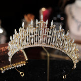 Big Crystal Rhinestone Wedding Crown Bride Tiara Headpiece