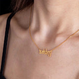 Custom Hindi Name Necklace Personalized Stainless Steel Pendant