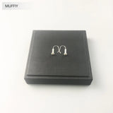 925 Sterling Silver Hinged Hoop Earrings Europe Styling Jewelry