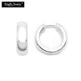 925 Silver Hinged Hoop Earrings Classic Minimalism Gift