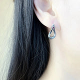 Sterling Silver Hinged Hoop Snake Earrings Boho Style Seduction Gift