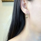 Sterling Silver Hinged Hoop Snake Earrings Boho Style Seduction Gift