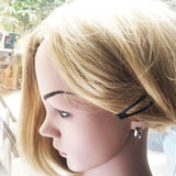 925 Sterling Silver Hinged Hoops Earrings Medium Size