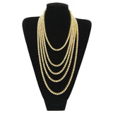 Hip Hop 1 Row Bling Tennis Link Chains Choker Necklace For Men
