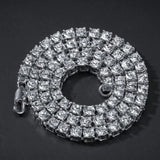 Hip Hop 1 Row Bling Tennis Link Chains Choker Necklace For Men