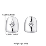 Hip Hop Iced CapsTeeth Grillz Plated Cubic Zircon Micro Pave Grills