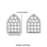 Hip Hop 2pcs Iced Out CapsTeeth Grillz Cubic Zircon Micro Pave Top & Bottom