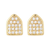 Hip Hop 2pcs Iced Out CapsTeeth Grillz Cubic Zircon Micro Pave Top & Bottom