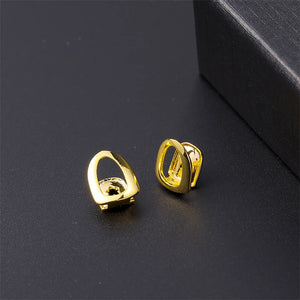 Hip Hop 2pcs Teeth Grillz Star Cubic Zircon Caps Micro Pave Charm Grills