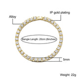 Bling CZ Tennis Bracelet Chain Hip Hop Jewelry