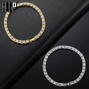 Bling CZ Tennis Bracelet Chain Hip Hop Jewelry