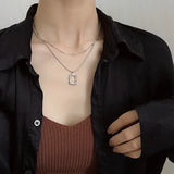 Hip Hop Layered Necklace Coin Pendant Choker Snake Chain Vintage Jewelry