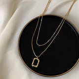Hip Hop Layered Necklace Coin Pendant Choker Snake Chain Vintage Jewelry