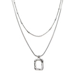 Hip Hop Layered Necklace Coin Pendant Choker Snake Chain Vintage Jewelry