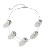 Hip Hop Big Ball Positioning Collar Short Necklace Women