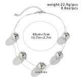 Hip Hop Big Ball Positioning Collar Short Necklace Women