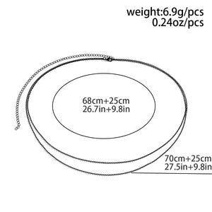 Hip Hop Body Chain Women's Punk Style Metal Waist Chain Girls Charm Jewelry