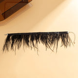 Hip Hop Feather Collar Necklace Punk Style Choker for Halloween Cosplay