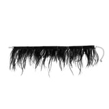 Hip Hop Feather Collar Necklace Punk Style Choker for Halloween Cosplay