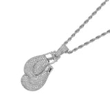 Hip Hop Bling Pendant Necklace CZ Stones Men Women CN071