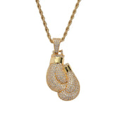 Hip Hop Bling Pendant Necklace CZ Stones Men Women CN071