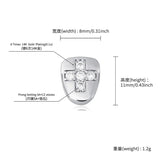 HHB Iced Out Single Cross Grillz Men Grills Silver