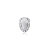 HHB Iced Out Single Cross Grillz Men Grills Silver
