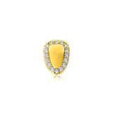 HHB Iced Out Single Cross Grillz Men Grills Silver