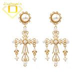 Hip Hop Christmas Jewelry Cross Stud Earrings for Women