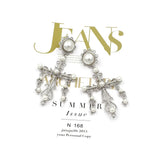 Hip Hop Christmas Jewelry Cross Stud Earrings for Women