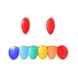 Colorful Hip Hop Teeth Set Rapper Grillz Body Jewelry