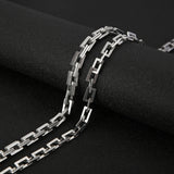Hip Hop Blade Chain Necklace Stainless Steel Single Layer Link Choker