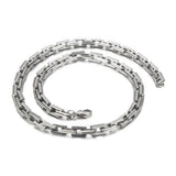 Hip Hop Blade Chain Necklace Stainless Steel Single Layer Link Choker