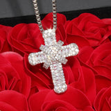Hip Hop Cross Pendant Necklace AAA Cubic Zircon Pendant Necklace