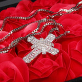 Hip Hop Cross Pendant Necklace AAA Cubic Zircon Pendant Necklace